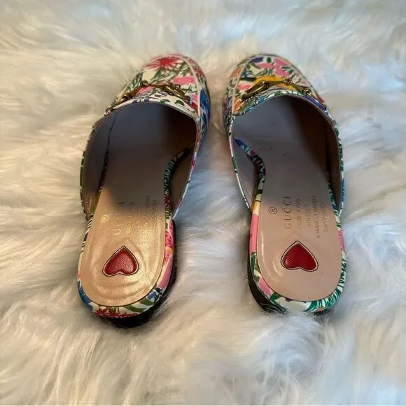 Gucci X Ken Scott Floral Princetown Mules - 37 - RARE - Picture 5 of 11